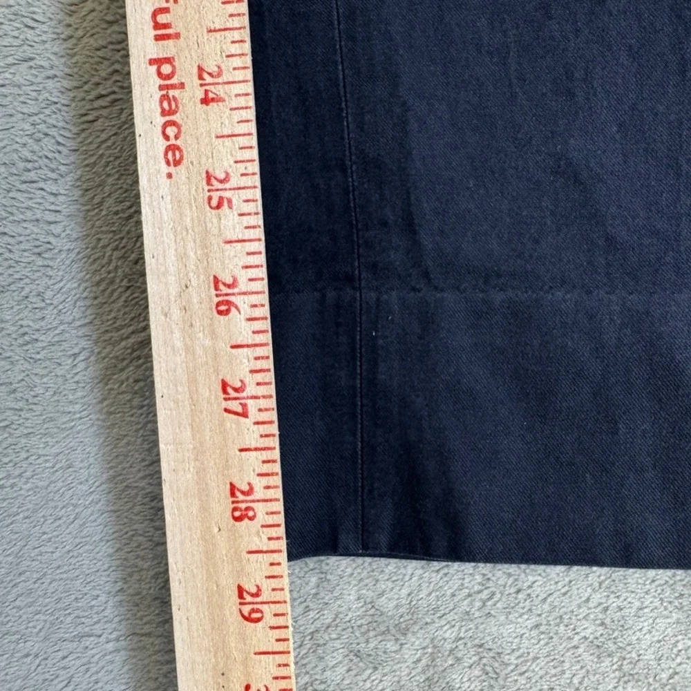 Brooks Brothers 1818 Fitzgerald Navy Blue Cotton Chino Pants Mens 35x30